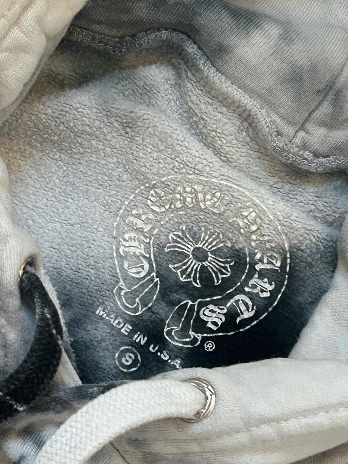 Rare Chrome Hearts "Factory Blank" Tie-Dye Hoodie  Small