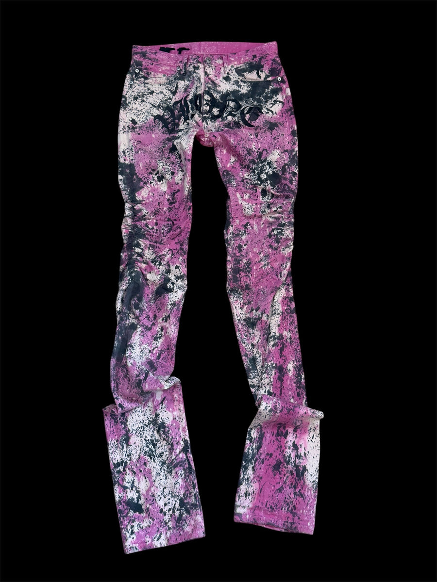 Vlone Pink & Purple Stencil Denim
