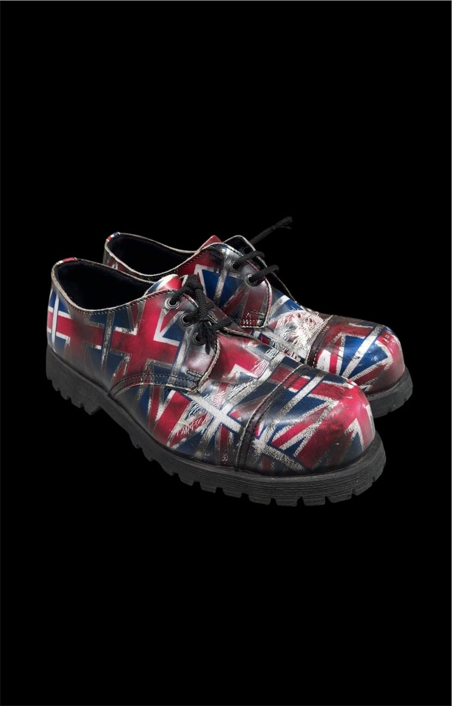 Underground Union Jack Lace-Up Boots | Size 10 Men's |