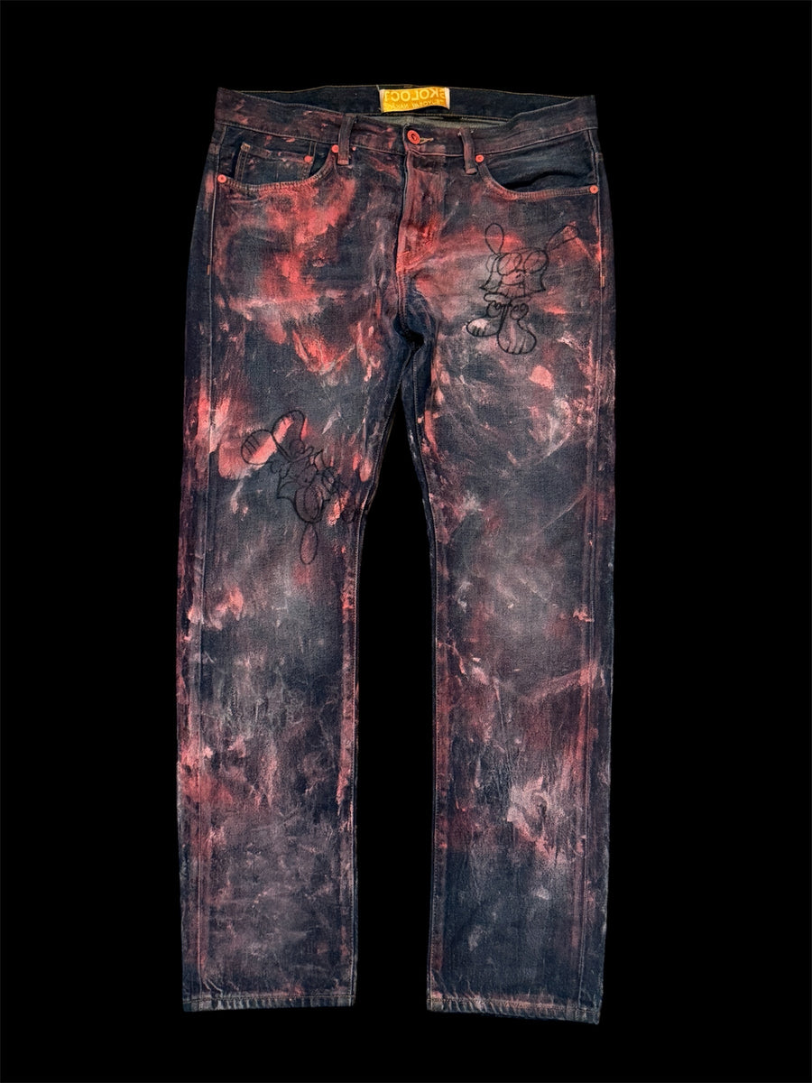 Skoloct Hand Painted Denim
