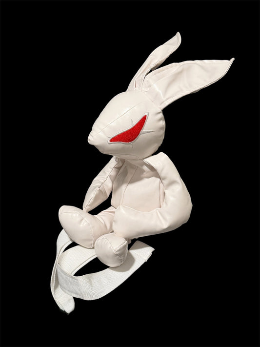 Rare Beauty:Beast "Dark Knight" White Bunny Backpack / Bag |
