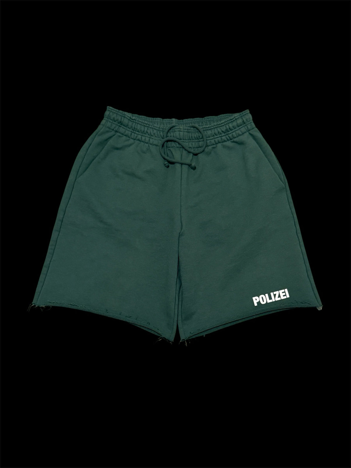 Vetements Polizei Raw-Edge Baggy Sweat Shorts | New |