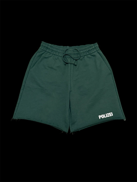 Vetements Polizei Raw-Edge Baggy Sweat Shorts | New |