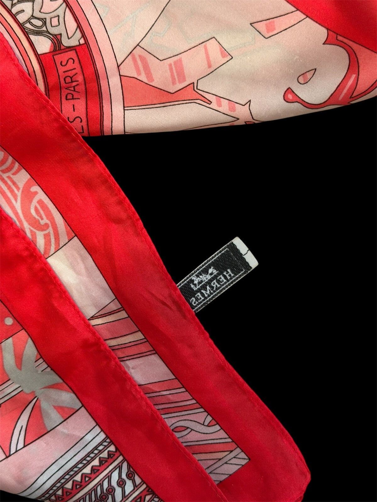 Hermès Red & Pink Rare Silk Scarf | Luxury Designer