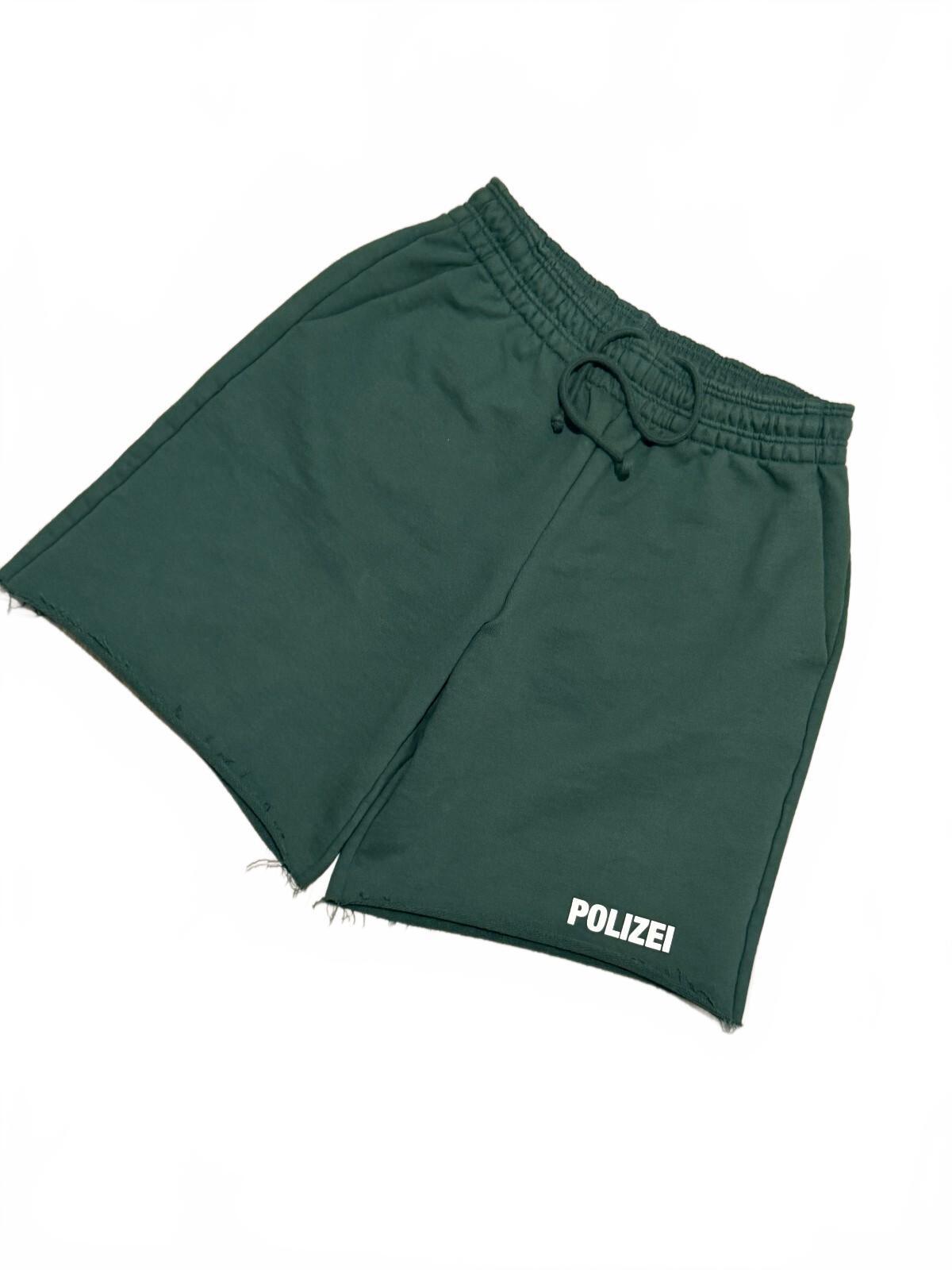 Vetements Polizei Raw-Edge Baggy Sweat Shorts | New |