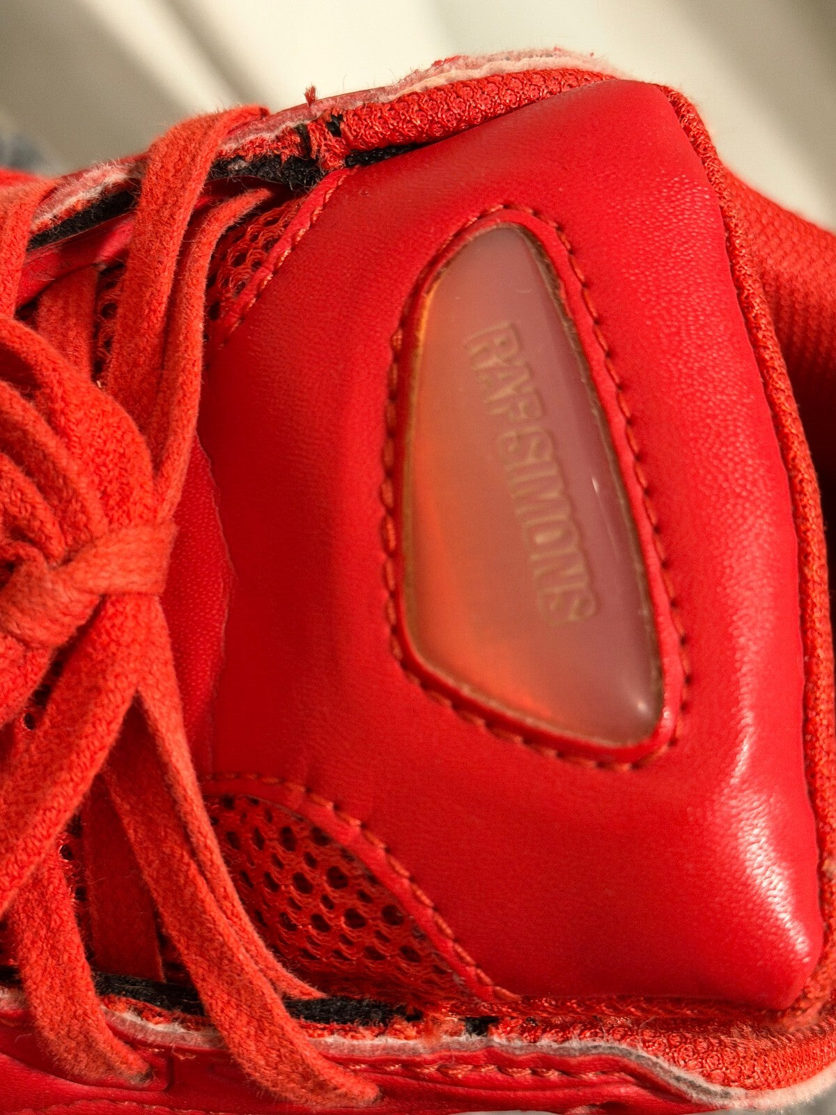 Raf Simons x Adidas Ozweego 2 Red Sneakers Men's Size 8