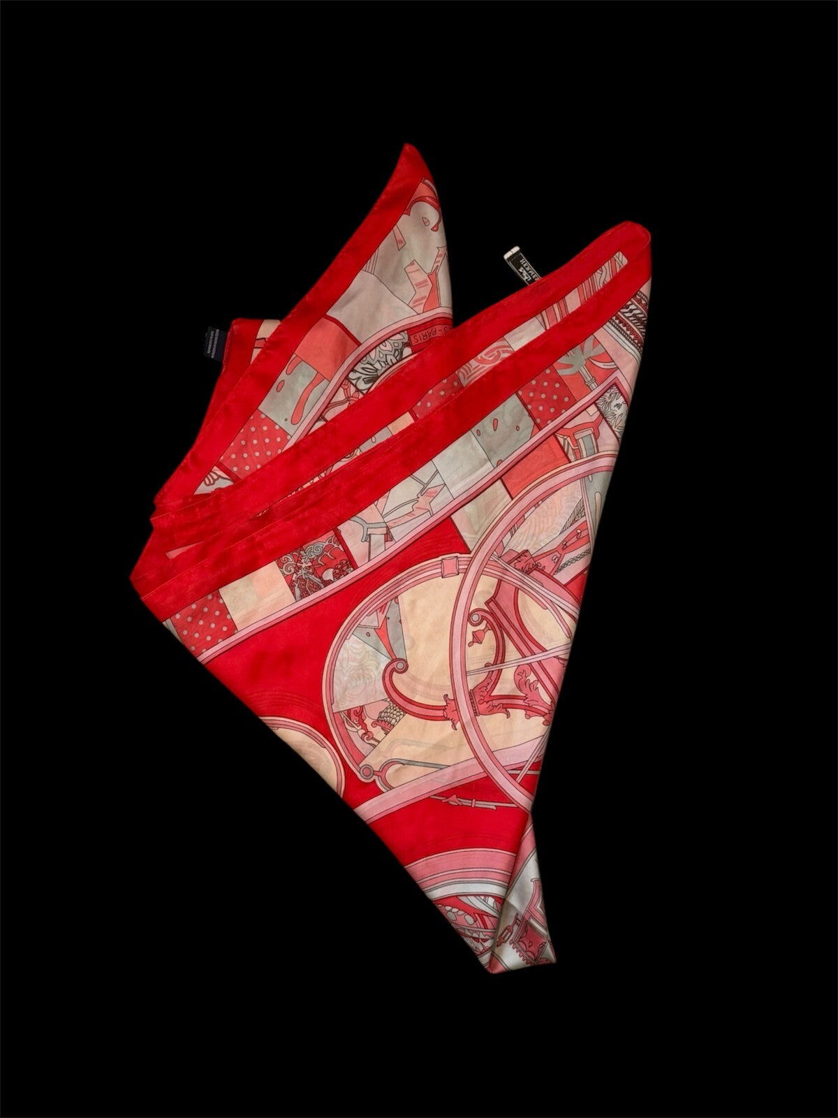 Hermès Red & Pink Rare Silk Scarf | Luxury Designer