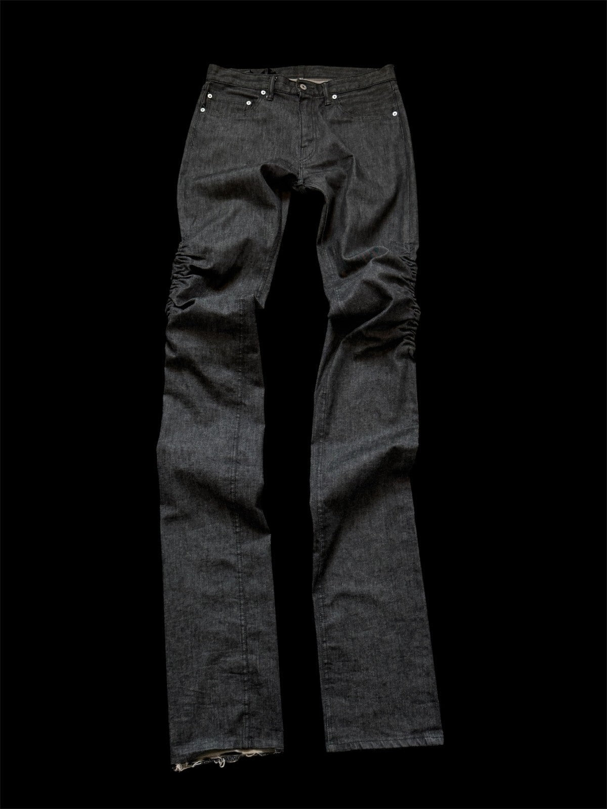 Rare VLONE 2018 Sample Stacked Raw Denim Jeans | Large |