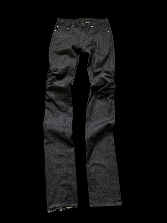 Rare VLONE 2018 Sample Stacked Raw Denim Jeans | Large |