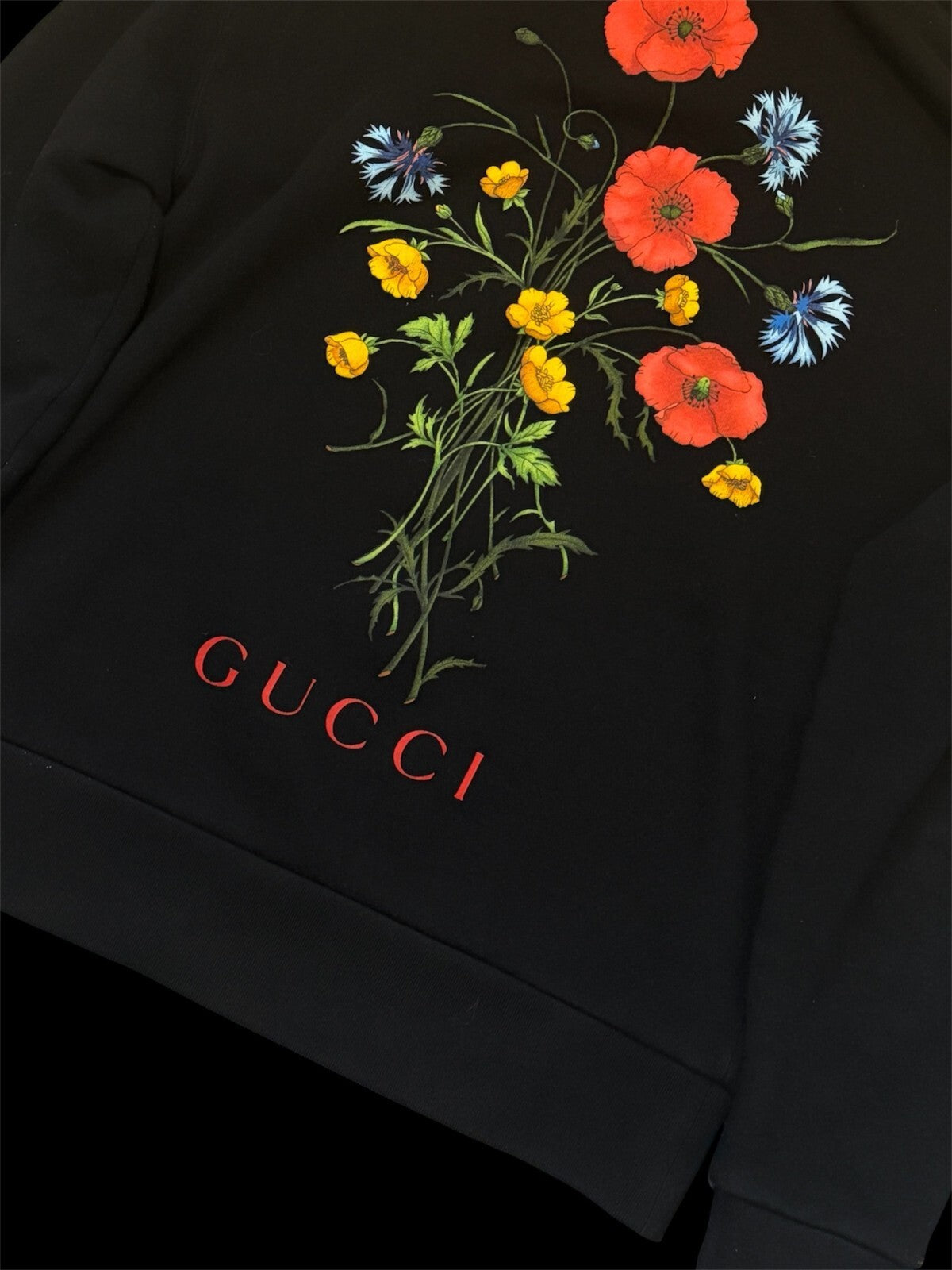 Gucci Chateau Marmont Hollywood Black & Red Hoodie - Size L