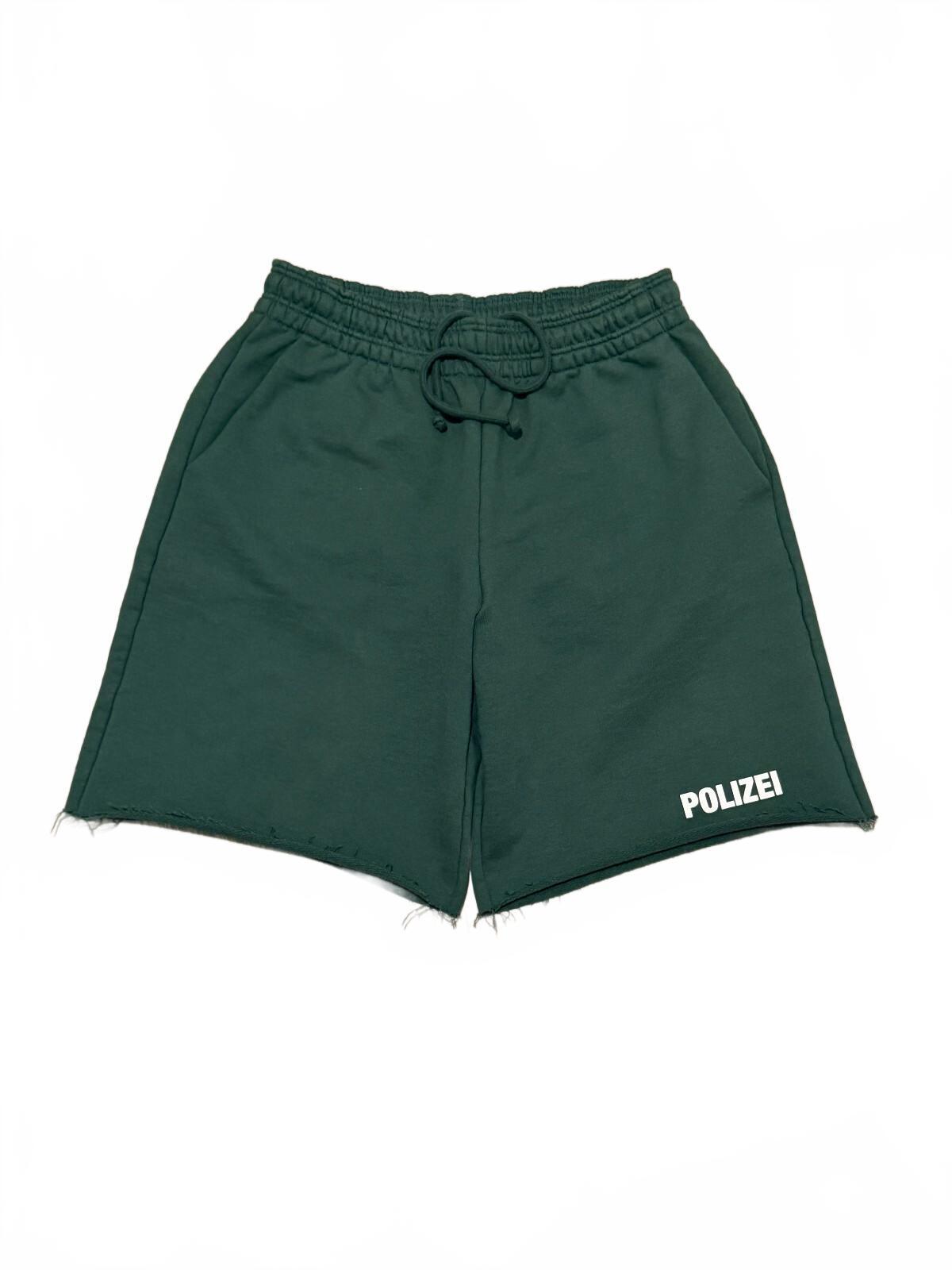 Vetements Polizei Raw-Edge Baggy Sweat Shorts | New |