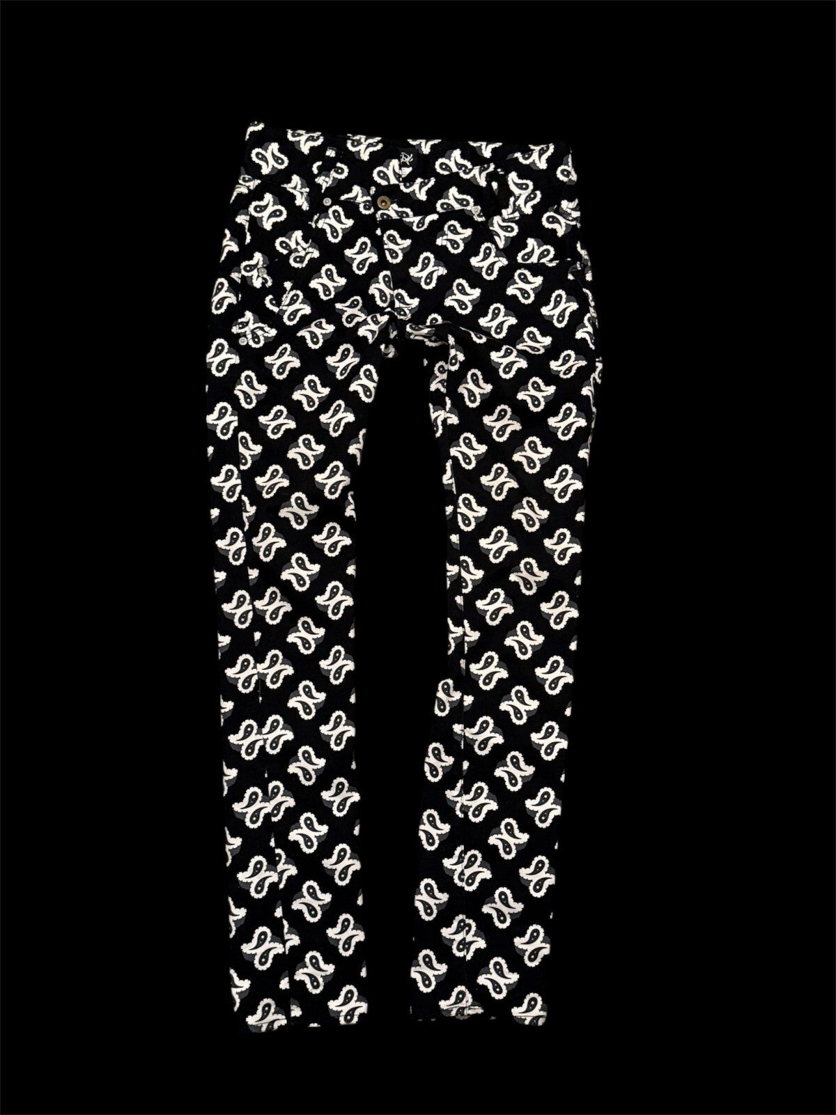 COMMES DES GARÇON PAISLEY STRAIGHT LEG DENIM - M