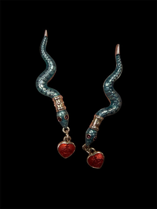 Rare Vintage Vivienne Westwood Snake Orb Cuff Links