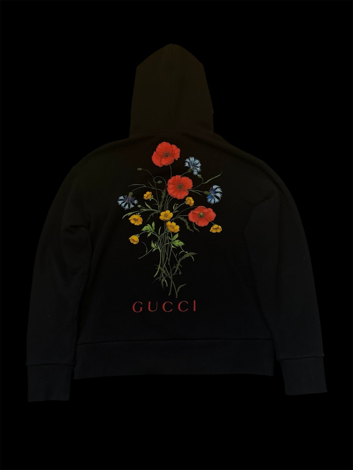 Gucci Chateau Marmont Hollywood Black & Red Hoodie - Size L