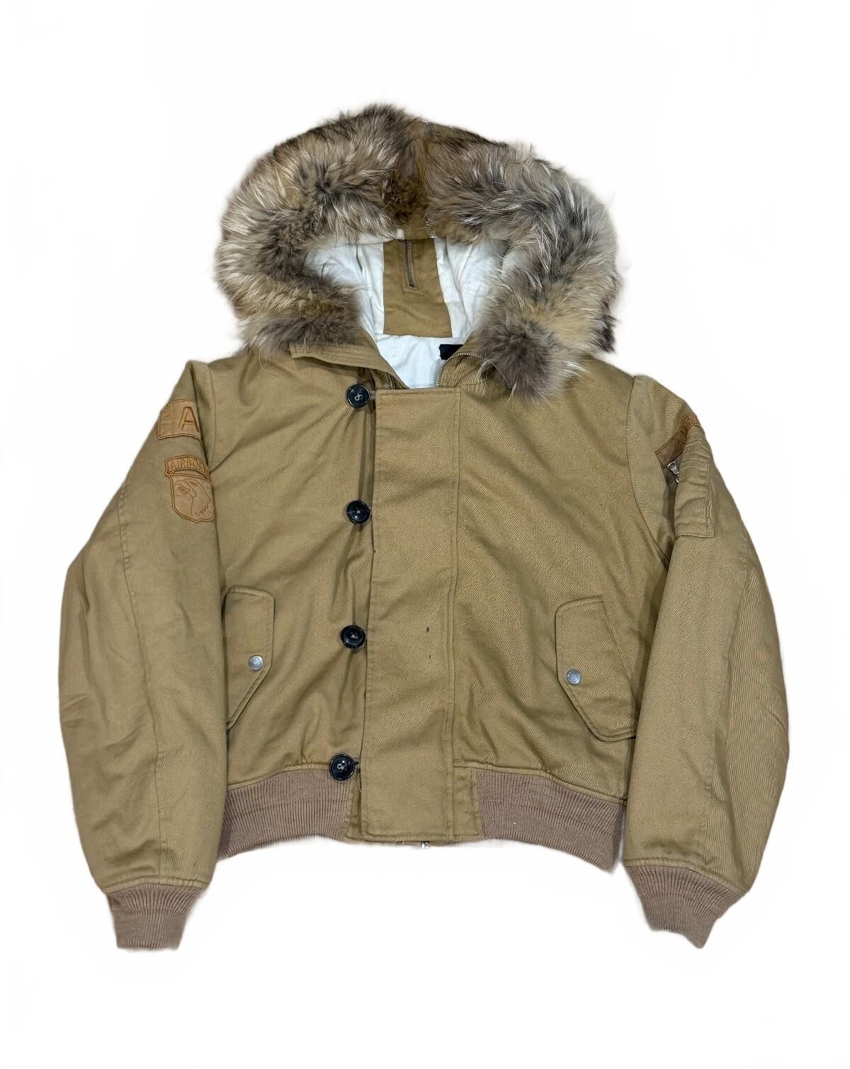 Amiri Hooded Fur Bomber Jacket | Tan | Men's Medium | Rare