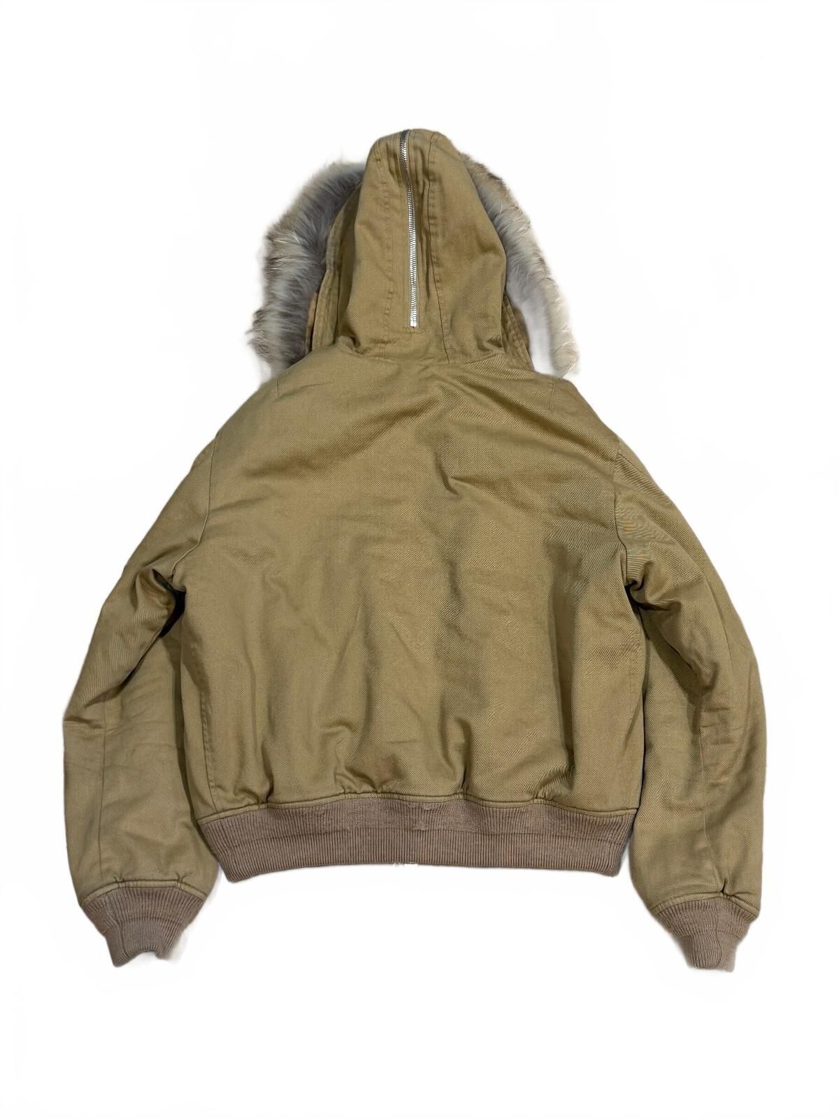 Amiri Hooded Fur Bomber Jacket | Tan | Men's Medium | Rare